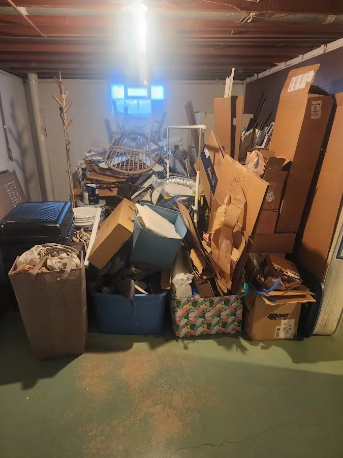 Roll-off dumpster container at job site for Yard Waste Dumpster Rental in La Crosse